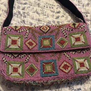 beaded shoulder bag 🍬